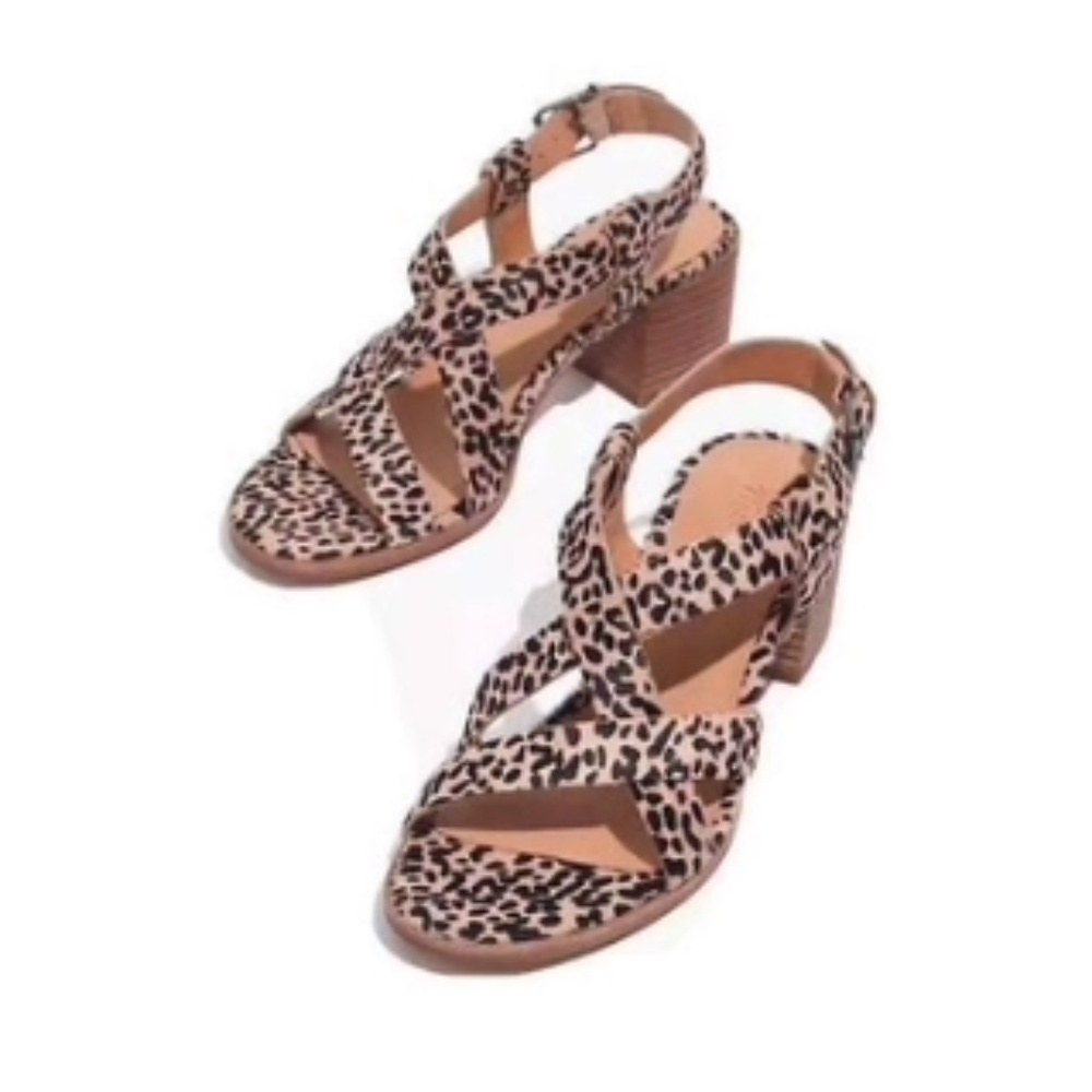 Madewell calf hair sandals 8 IOB